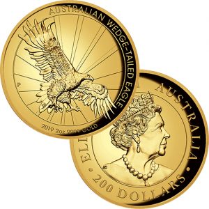 2oz 2019 Australian Wedge-Tailed Eagle High Relief Gold Proof Coin