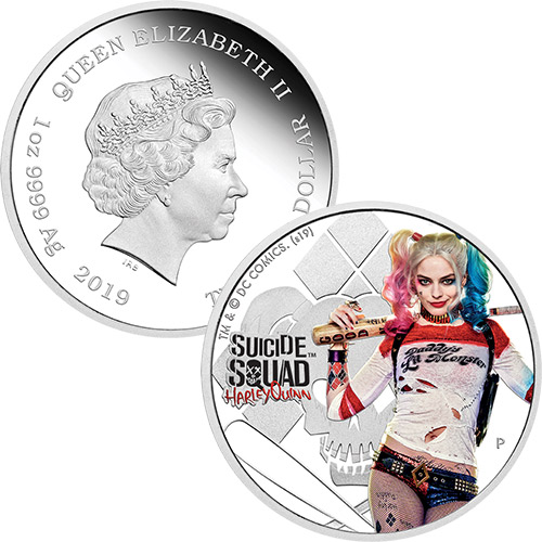 1oz 2019 Suicide Squad Harley Quinn Silver Proof Coin