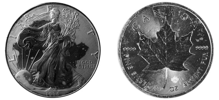 Milk Spots Silver Bullion Coins