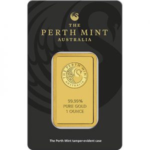 1oz Perth Mint Minted Gold Bullion Bar